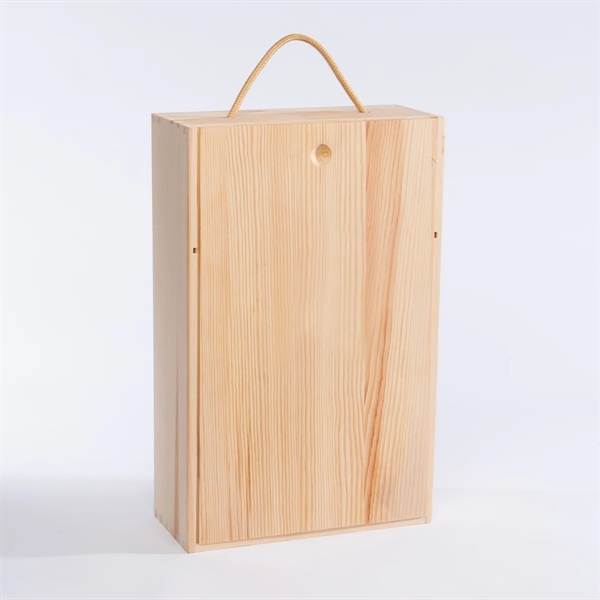 Double Wine Wood Box