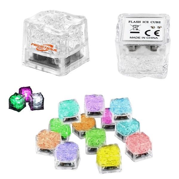 Multi Color Light Up Led Drinks Ice Cubes for Bar Weeding