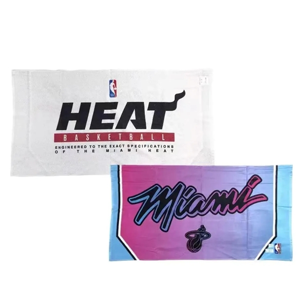 11" X 18" Sublimation Serged Hem Microfiber Rally Towel