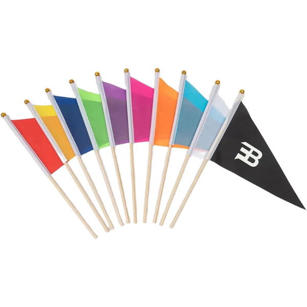 Colorful Pennant Flags Small Triangle Hand Waved