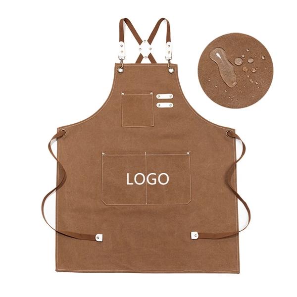 Cotton Canvas Cross Back Heavy Duty Adjustable Work Apron