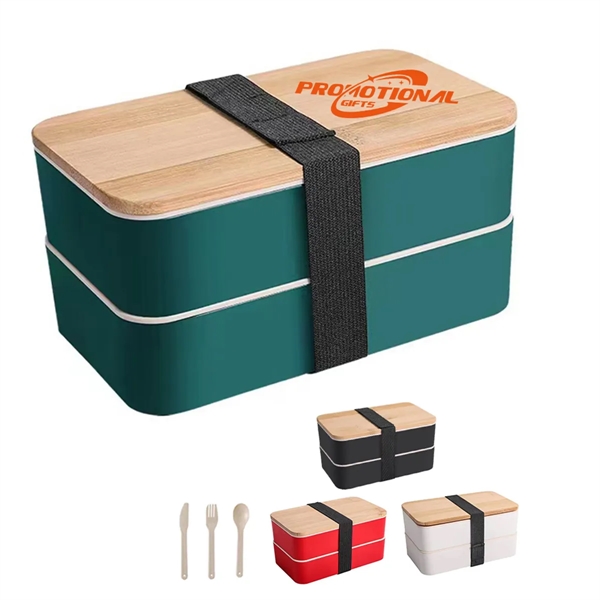 Premium Bento Bamboo Lunch Box with Compartments