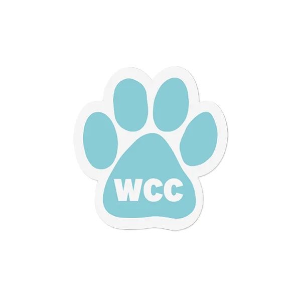 Paw Print Shaped Car Magnet
