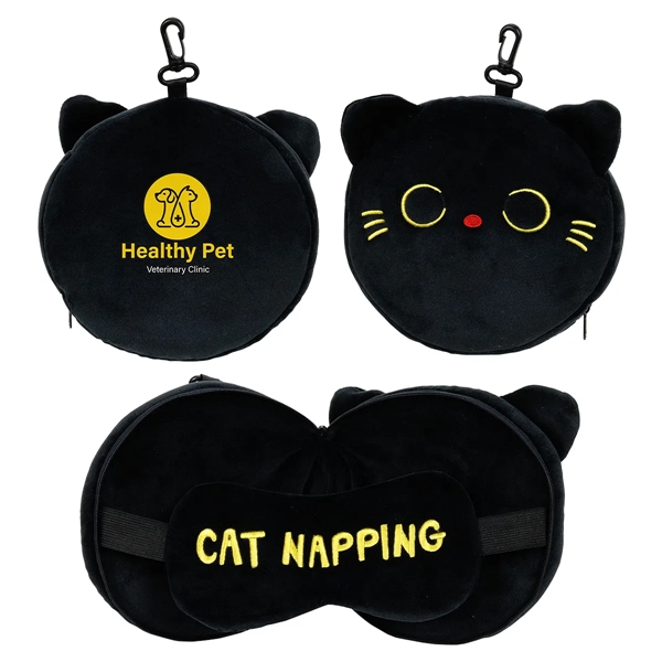 Comfort Pals™ Cat 2-in-1 Pillow Sleep Mask