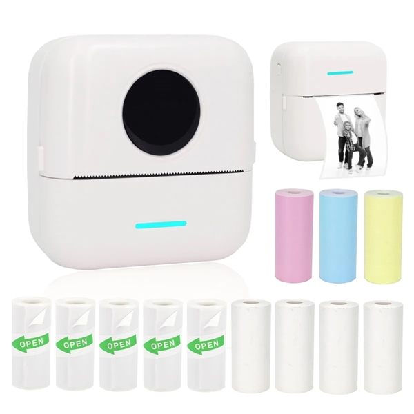 Mini Portable Inkless Sticker Printer