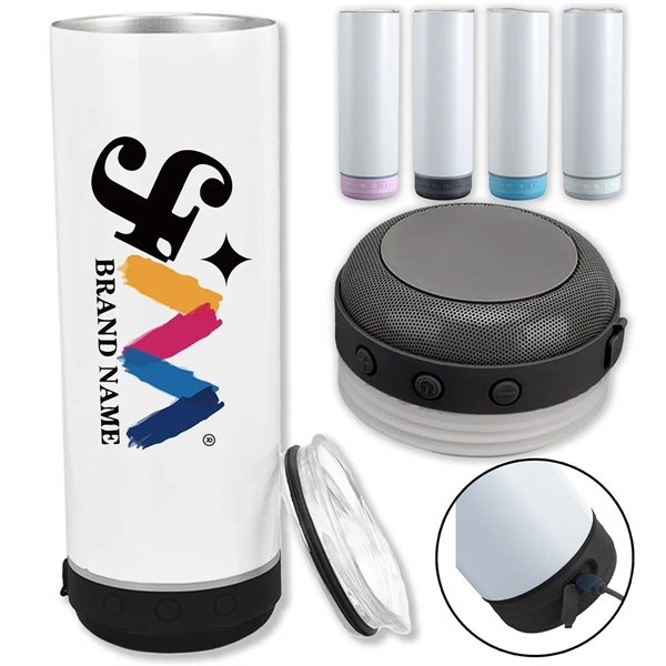 20oz Vacuum Insulated Tumbler Cup With Wireless Speaker