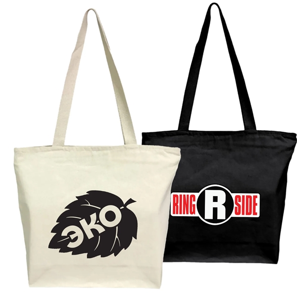 12 oz. Zipper Cotton Canvas Tote