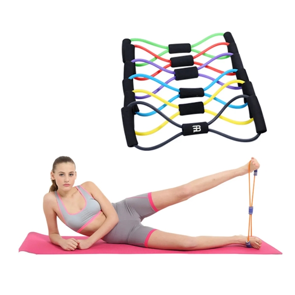 8 Shape Tube Resistance Bands Pulling Rope Elastic