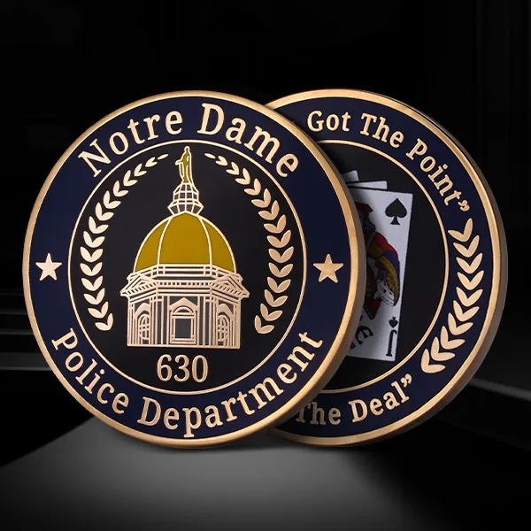 Hard Enamel Challenge Coins, 1.5"-3"