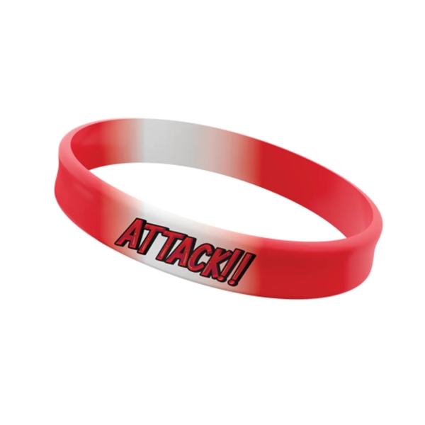 TIE DYE SILICONE WRISTBAND - 1/2" BAND