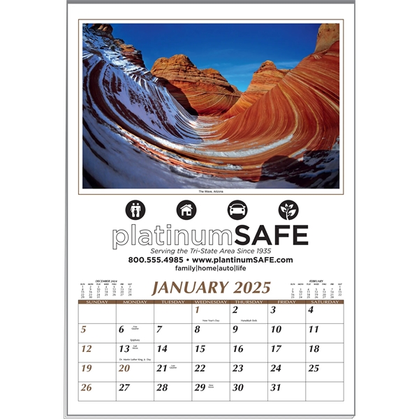 Scenic Treasures Executive 12-Sheet Calendar