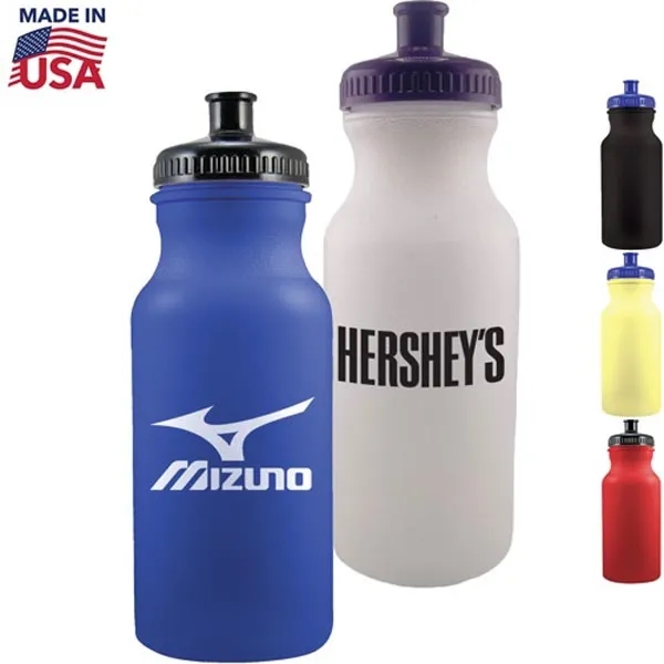 Colored 20 oz water Bike Bottle USA