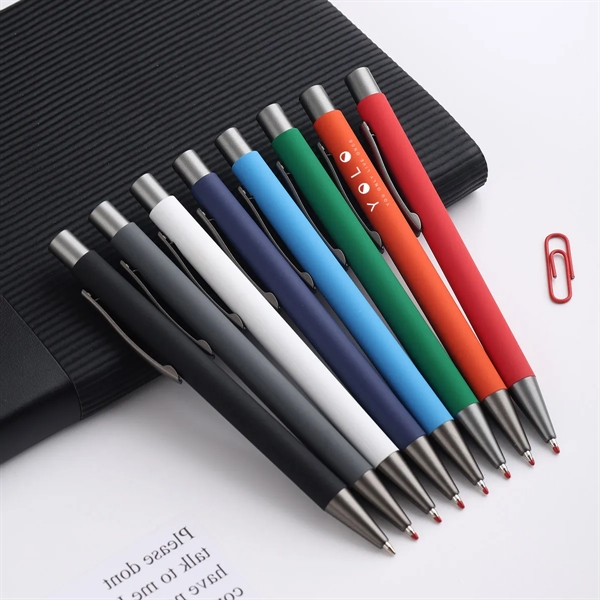 MOQ 50 Custom Sorrento Velvet-Touch Aluminum Pen