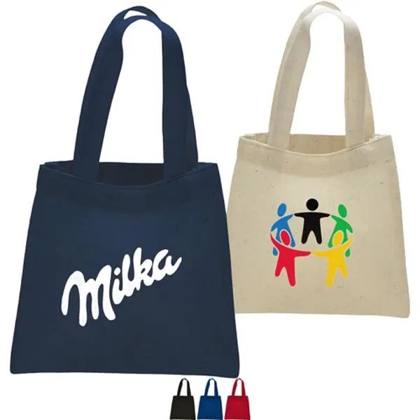 100% Cotton Sheeting Eco-Friendly Medium Tote Bag W/ Gusset