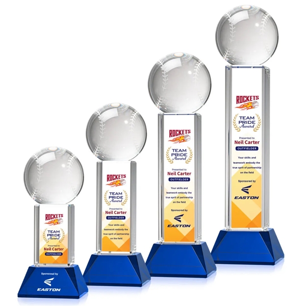 Baseball VividPrint™ Award on Stowe - Blue