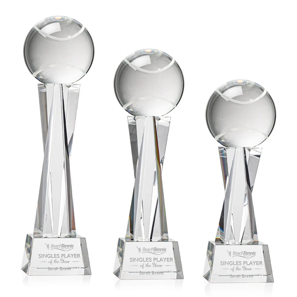 Tennis Ball Award on Grafton Base - Clear