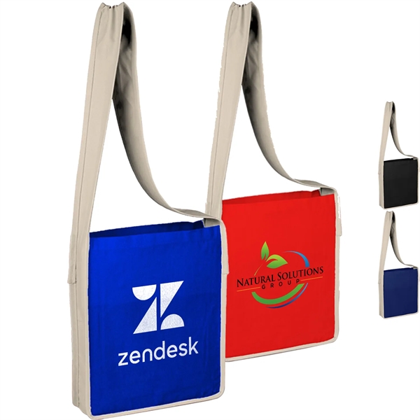 100% Cotton Canvas Colored Sling Bag
