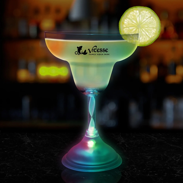 10 1/2 oz. Margarita Glass with Multi-Color LED Lights