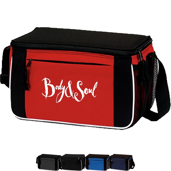 Premium Insulated 8 Pack Cooler Bag w Front Pocket 11"x7"x6"