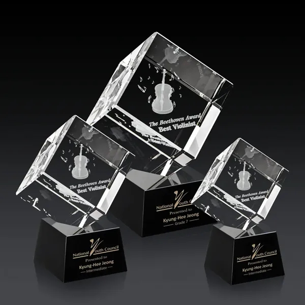 Burrill 3D Award on Robson Base - Black