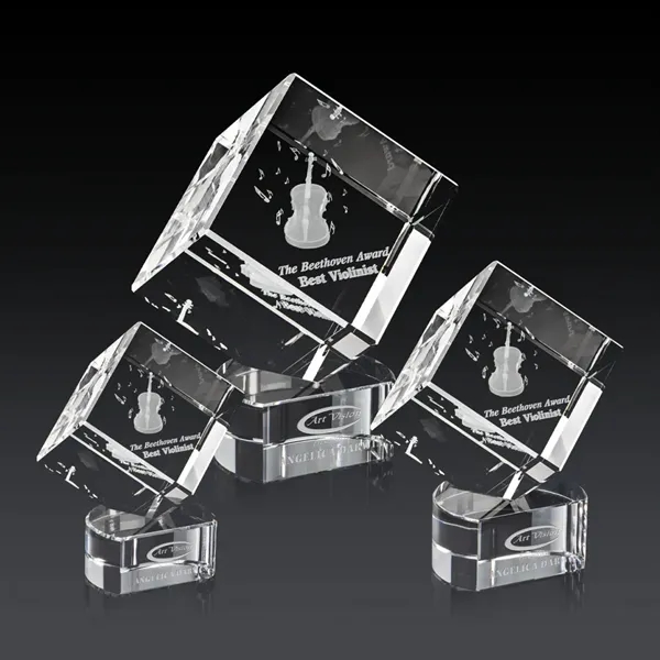 Burrill 3D Award on Paragon Base - Clear