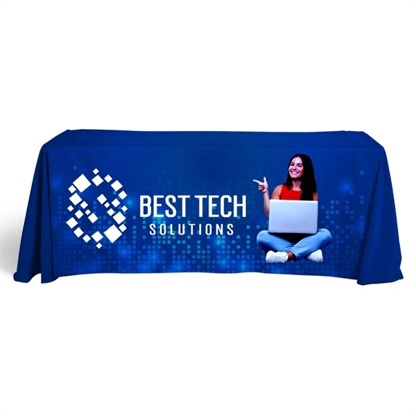 8' Dye Sublimation Front Panel Imprint Table Cover
