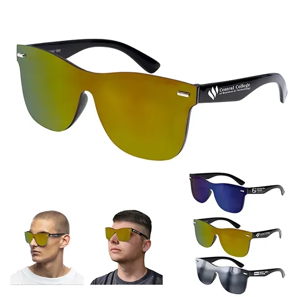 Rimless Reflective Sunglasses