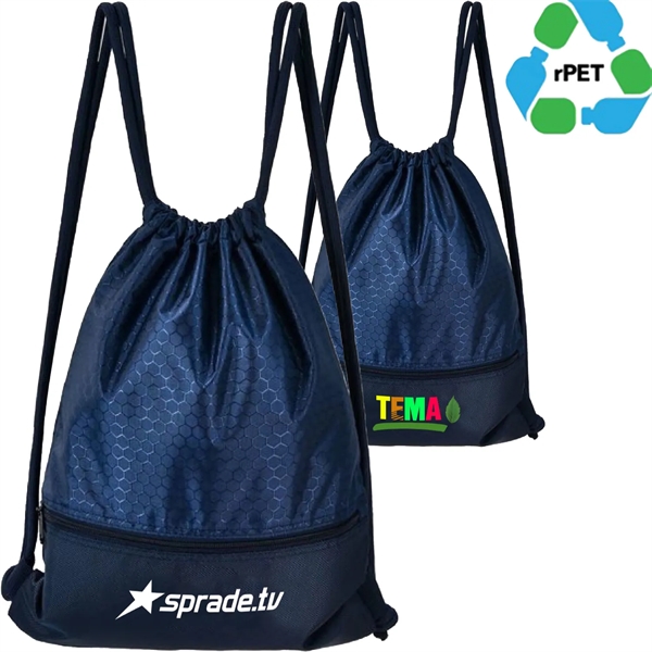 Eco Cinch Pack rPET Recycled Polyester Drawstring Bag
