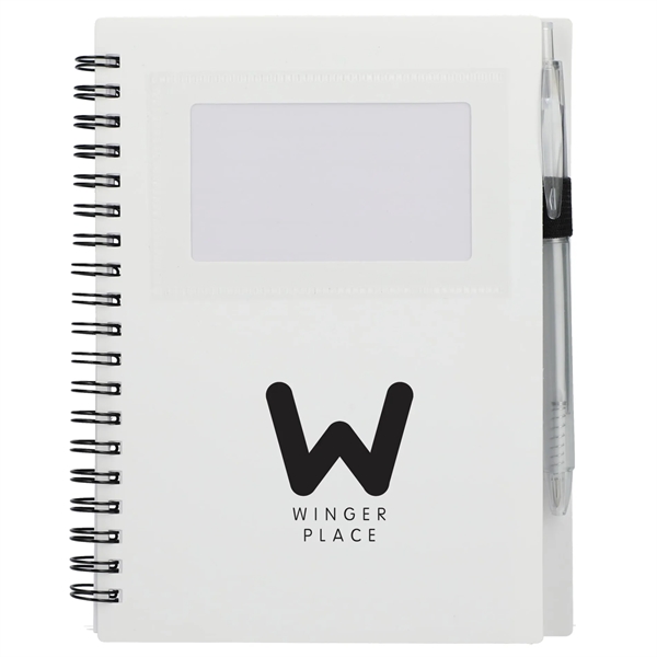 FSC® Recycled 5" x 7" Star Spiral Notebook with Pe