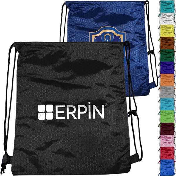 Hexagonal Shape Fabric Drawstring (13.5" x 16.5")
