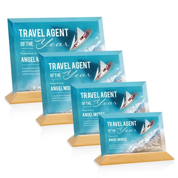 Embassy VividPrint™ Award - Starfire/Bamboo (Horiz)