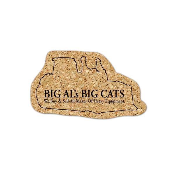 Bulldozer Cork Coaster