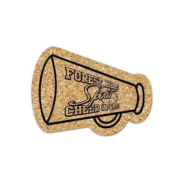 Megaphone Cork Coaster