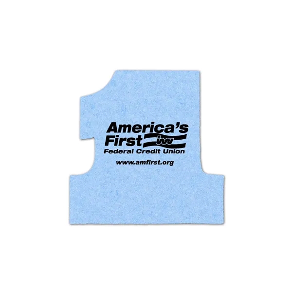 Number One Shape Compressed Sponge