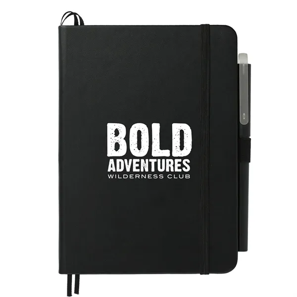 5" x 7" Recycled ing Bound Notebook w Pen