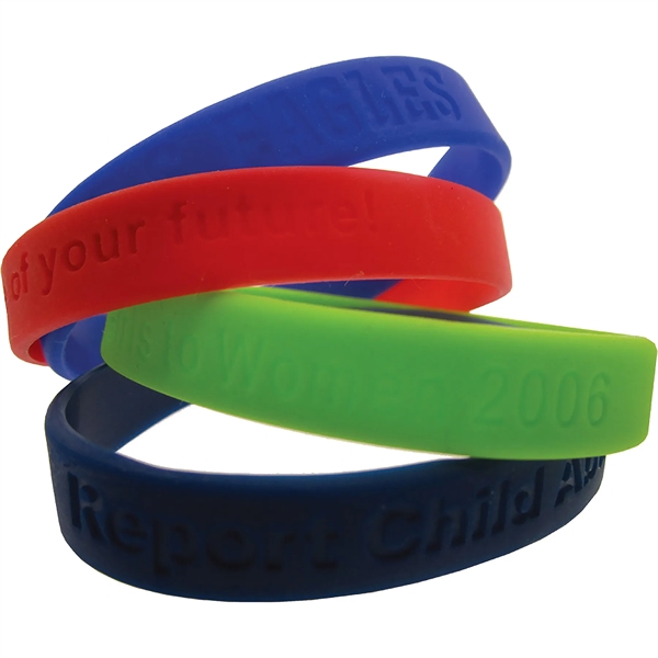 Debossed Silicone Bracelets