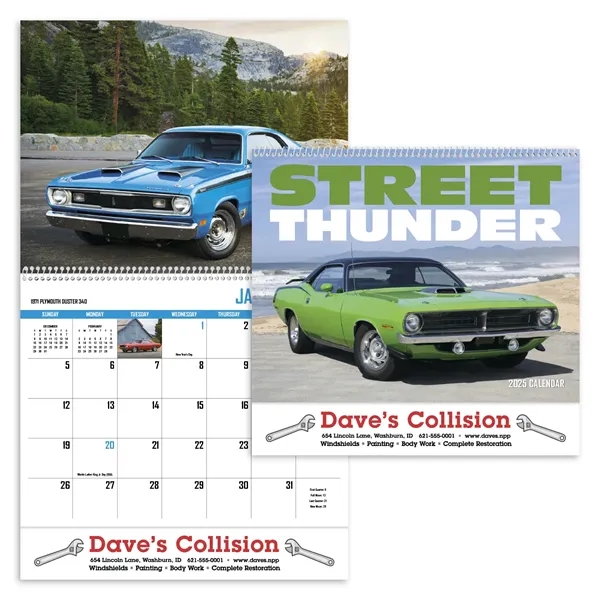 Street Thunder Appointment Calendar - Spiral