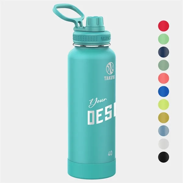 40 oz Takeya® Stainless Steel Insulated Active Water Bottle