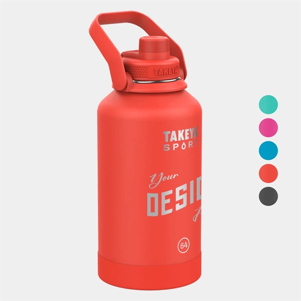 64 oz Takeya® Stainless Steel Insulated Sport Water Bottle