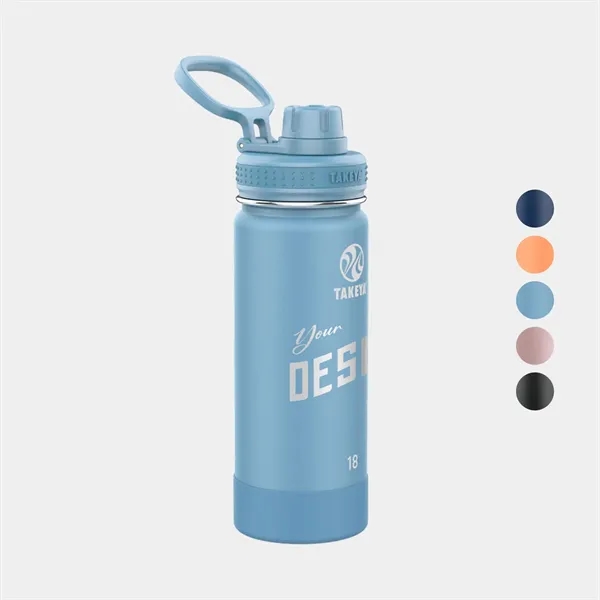 18 oz Takeya® Stainless Steel Insulated Active Water Bottle