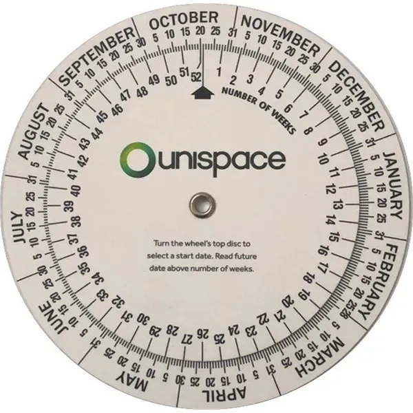 4.25" Date Calculator Double Wheel – project date calculator dial for architects
