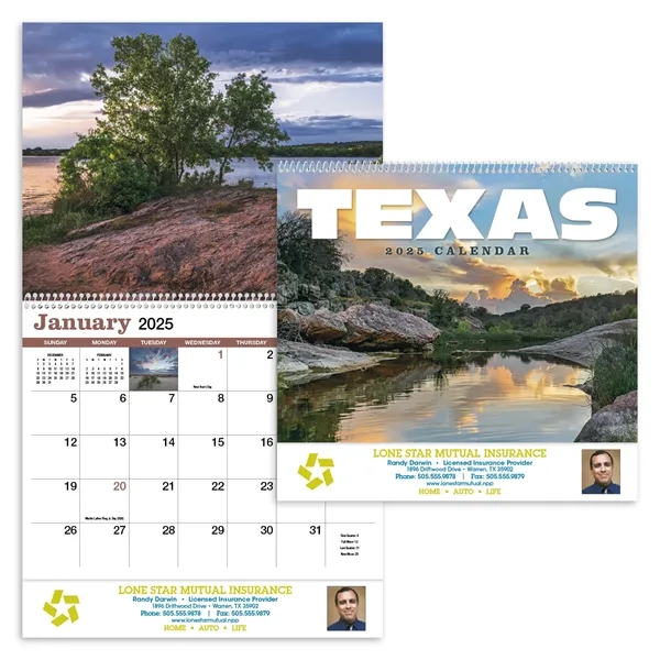 Texas Appointment Calendar - Spiral