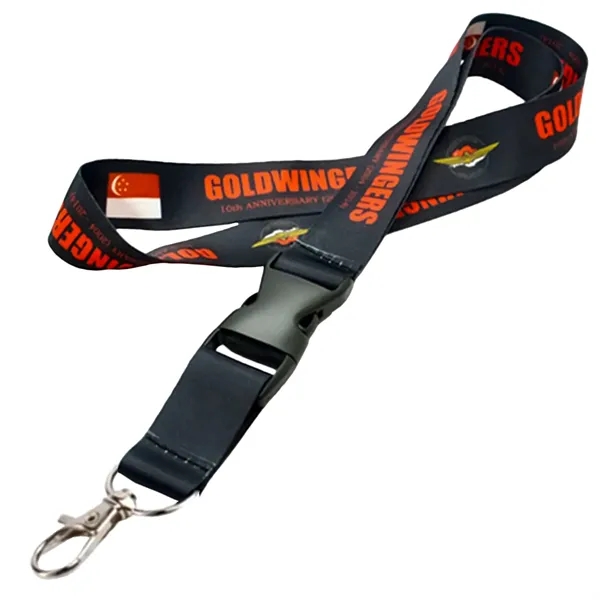 3/4" Sublimated Lanyard w/ Buckle Release