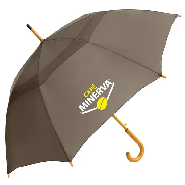 The Vented Urban Brolly™ Umbrella with Curved Wood Handle