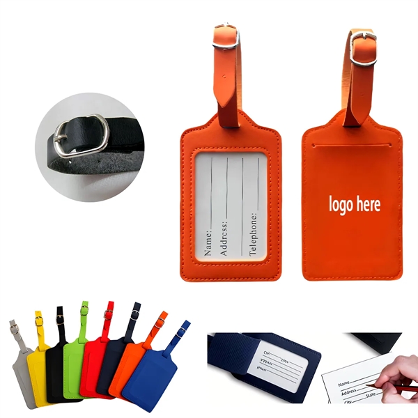 PU Leather Luggage Tag