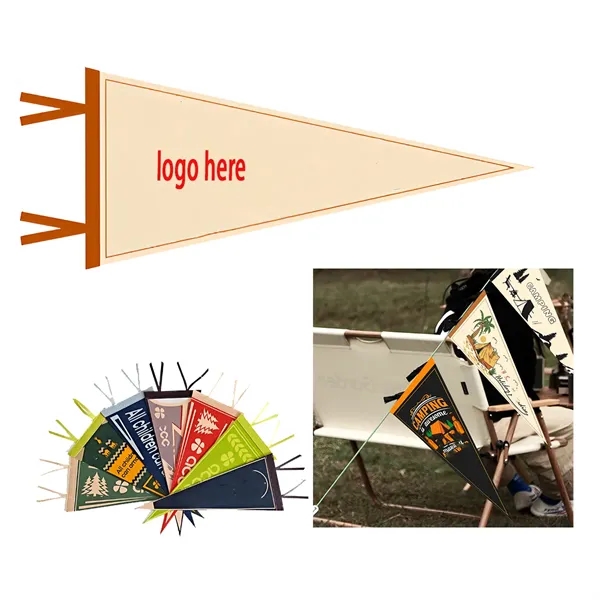 Custom Triangle Felt Flag