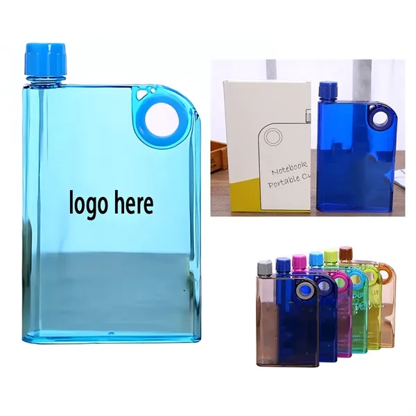 13oz Notebook Flat Water Bottle
