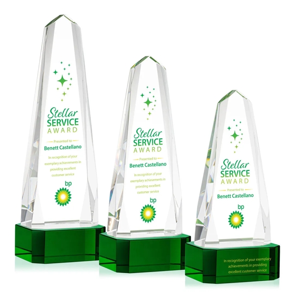 Geneva VividPrint™ Award on Base - Green