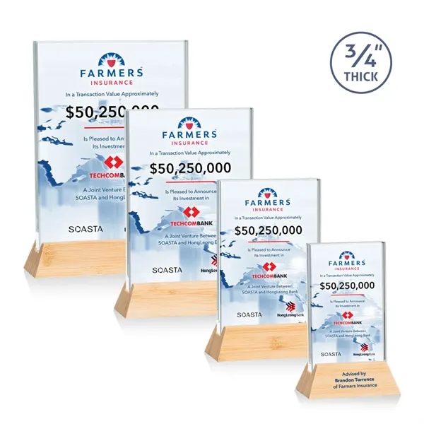 Walkerton VividPrint™ Award - Starfire/Bamboo (Vert)