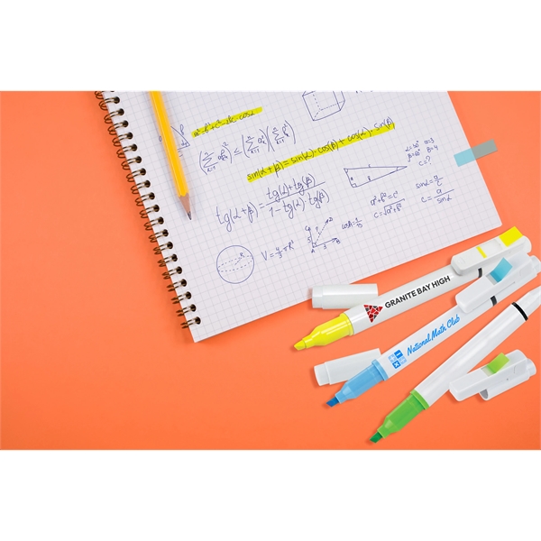 Post-it® Trio Series Flag + Pen and Highlighter Combo